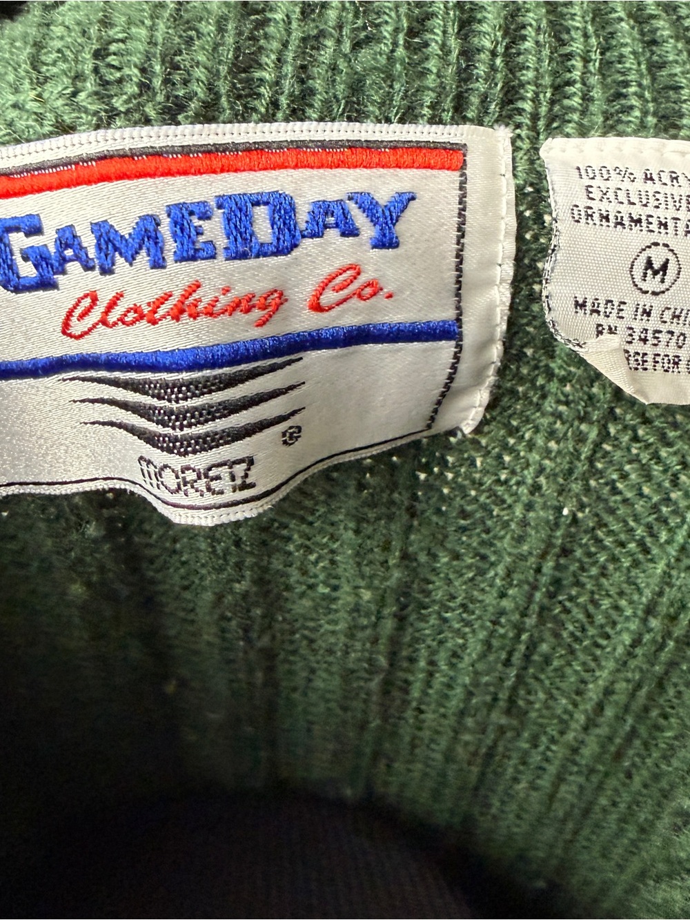 VTG 90s Green Bay Packers Knit Zip Up Cardigan Sweater NFL Full Zip Football EUC - Picture 5 of 9